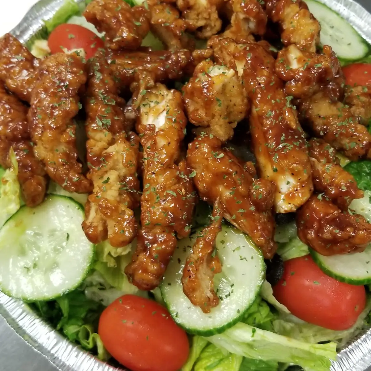 Crispy BBQ Chicken Salad