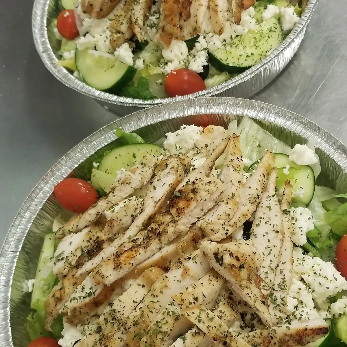 Greek Salad with Grilled Chicken