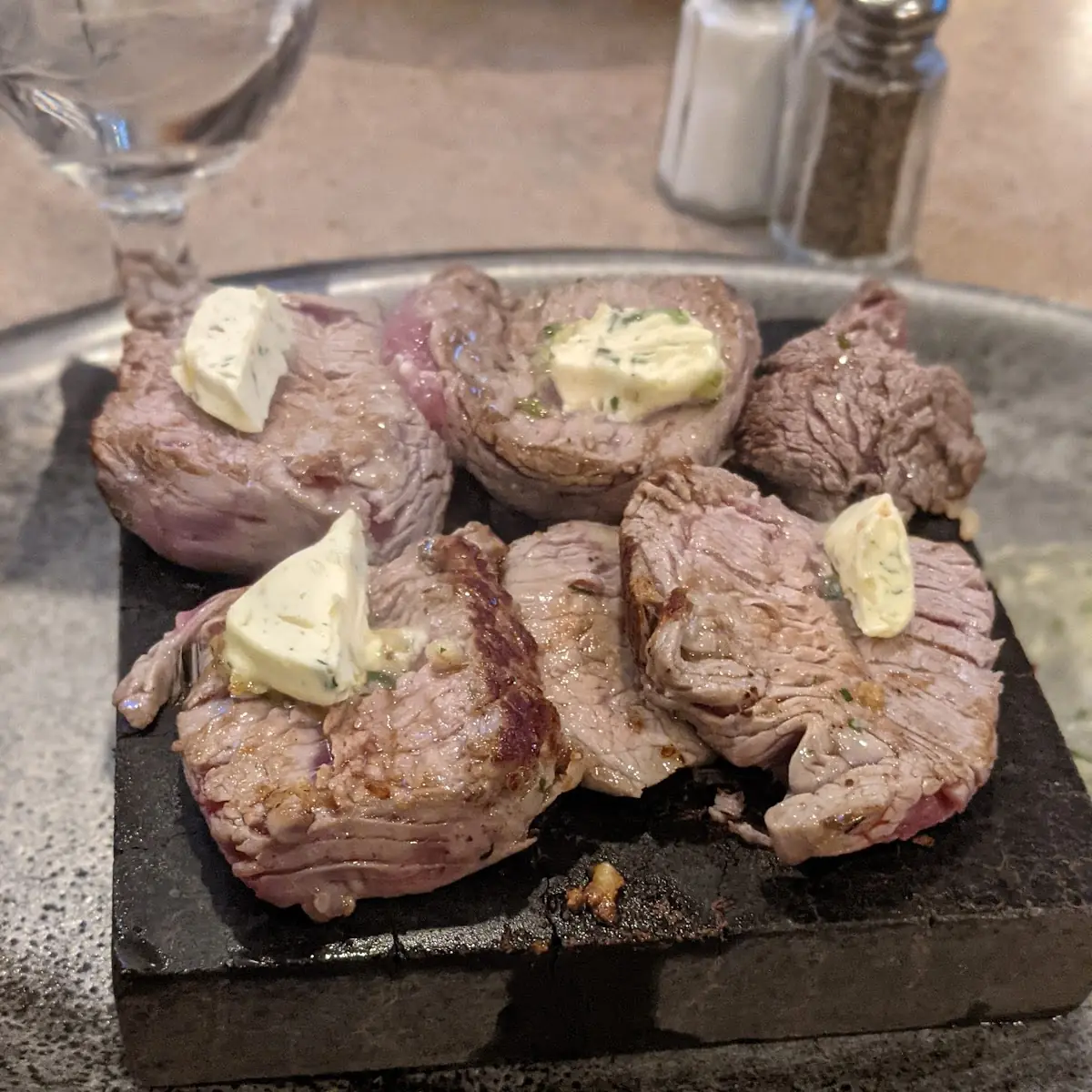 Fillet Mignon on a Stone