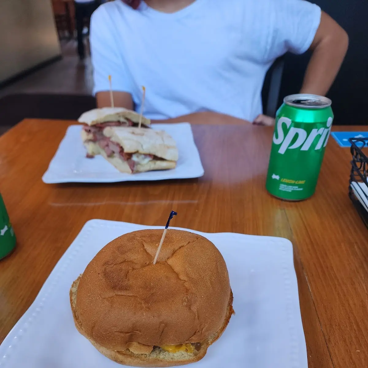Cheese Burger with Bacon Cheese Burger