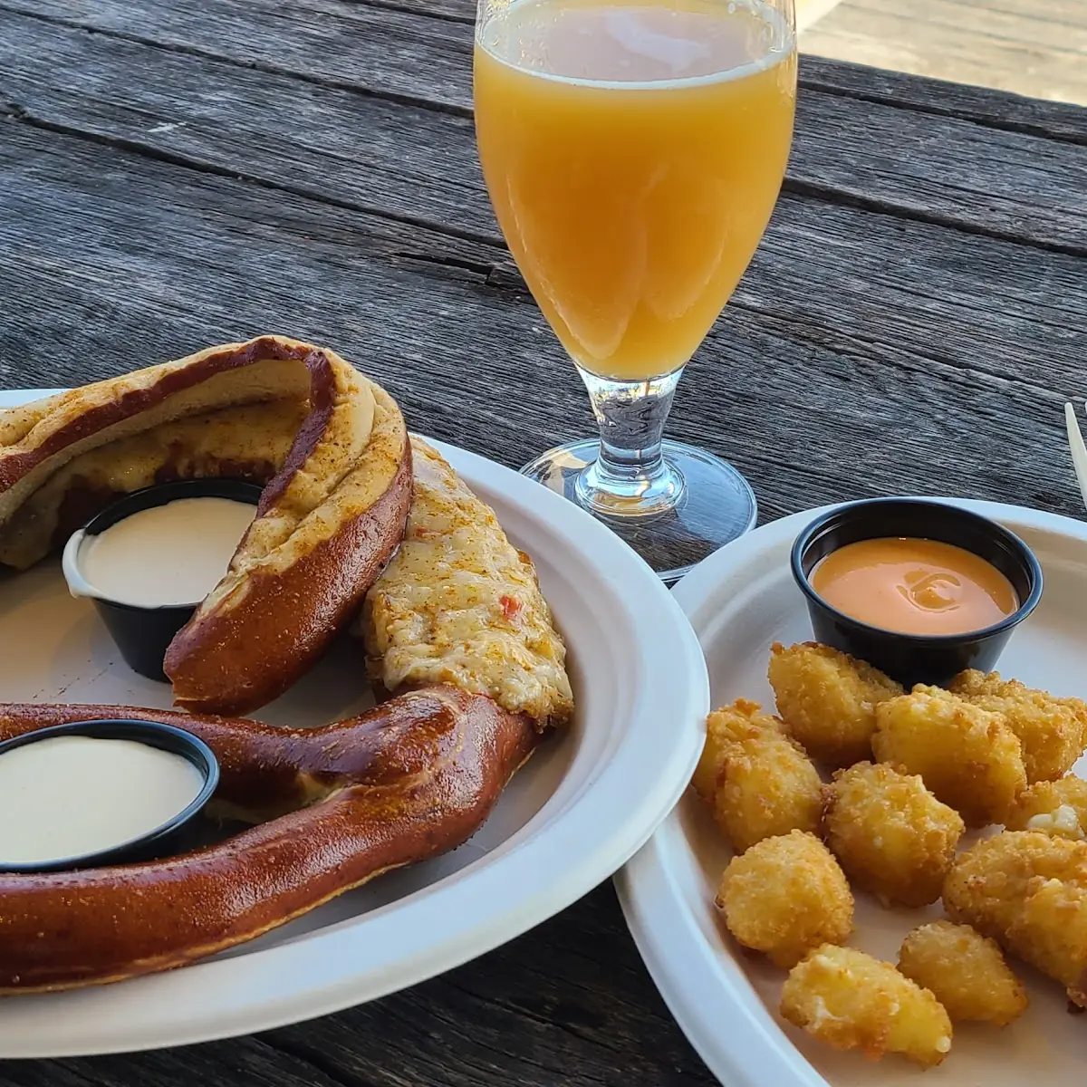 Crab-Stuffed Soft Pretzel