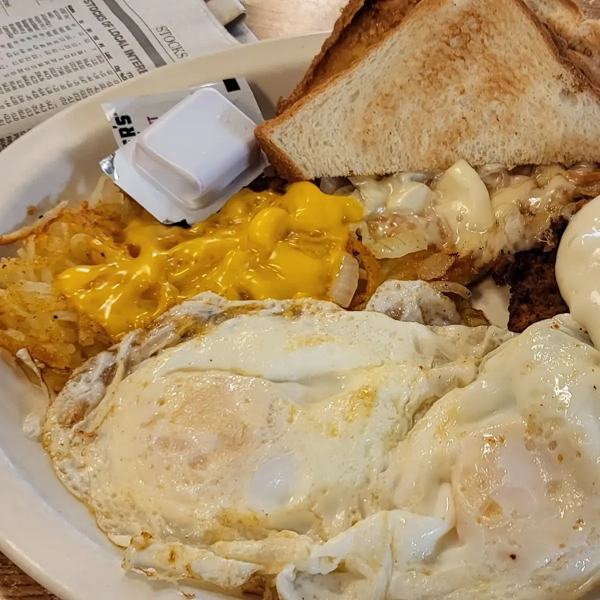 Country Fried Steak and Eggs