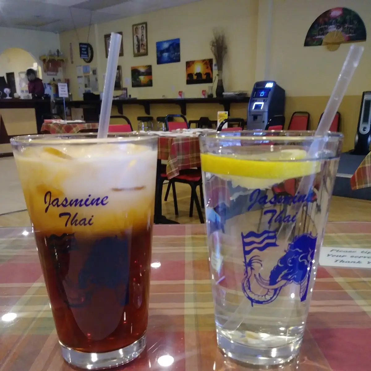 Thai Iced Tea & Water