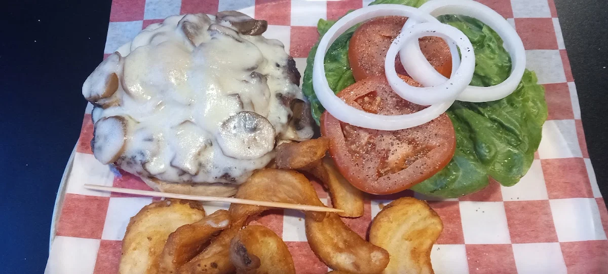 Mushroom Swiss Burger