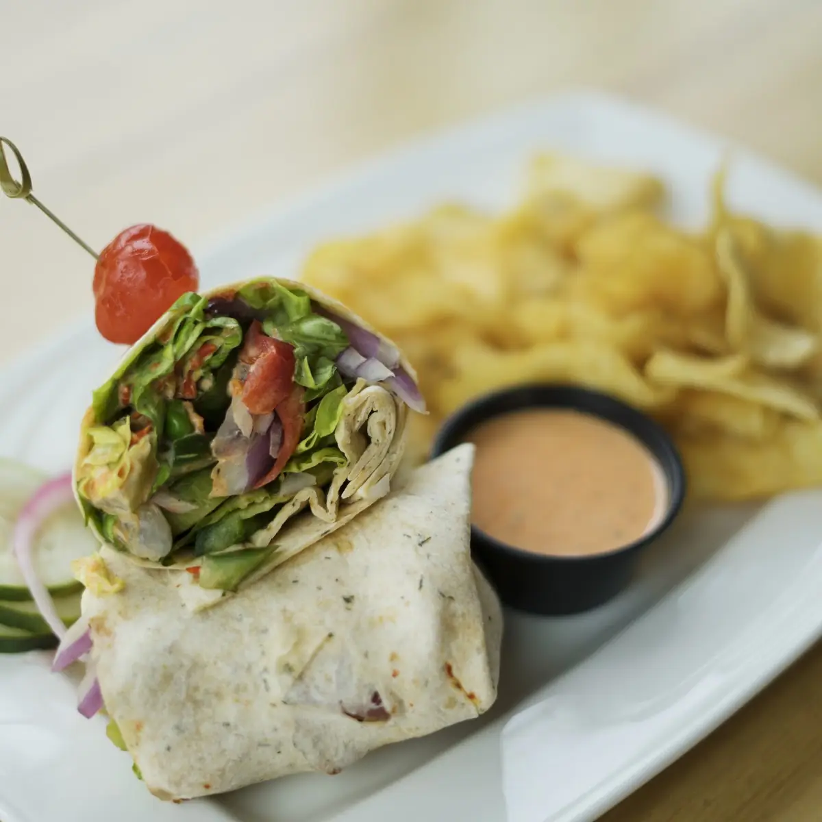 Cherry Chicken Wrap