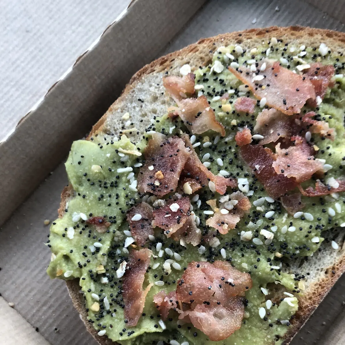 Avocado Toast with Bacon