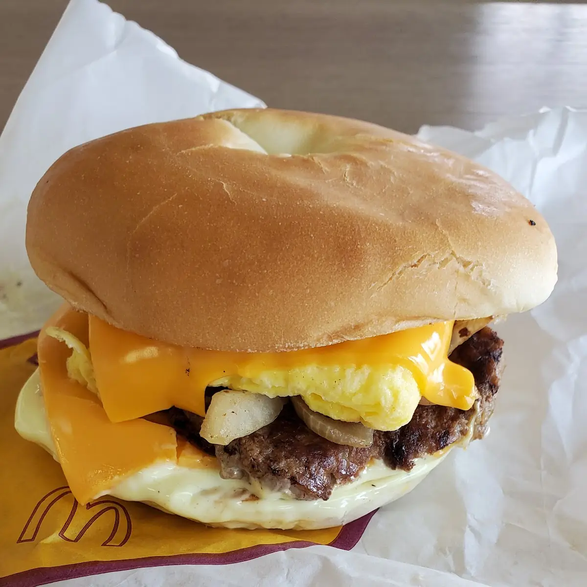 Steak Egg and Cheese Bagel
