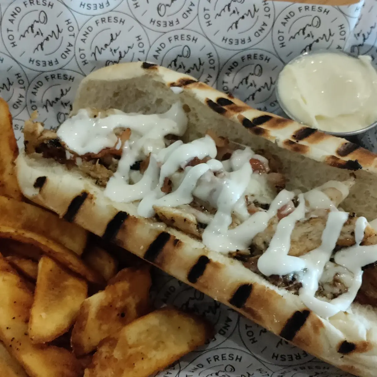 Chicken Bacon Ranch with Fries