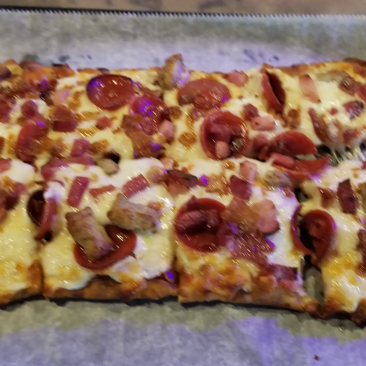 Meat Lovers Flatbread Pizza