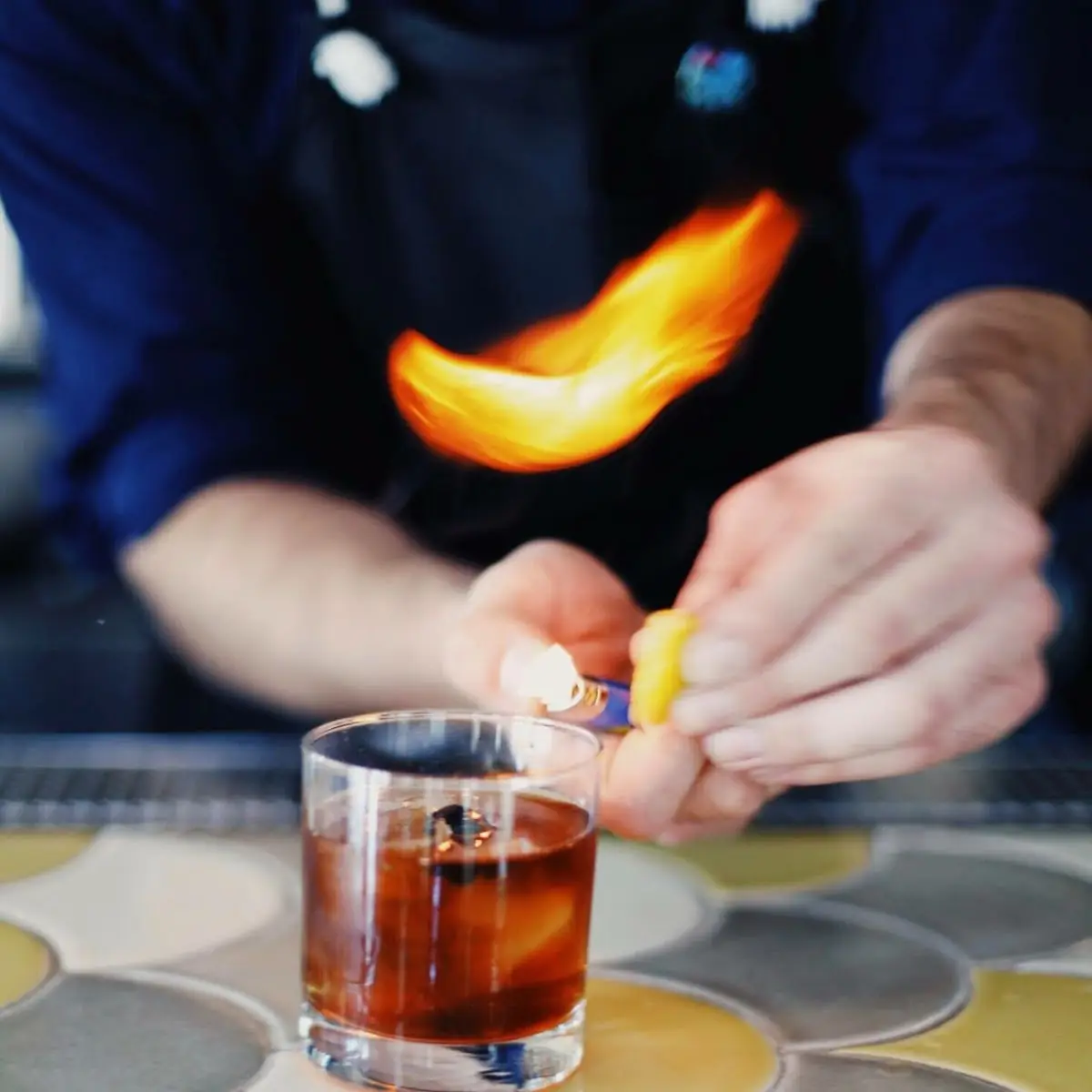 Smoked Peach Old Fashioned