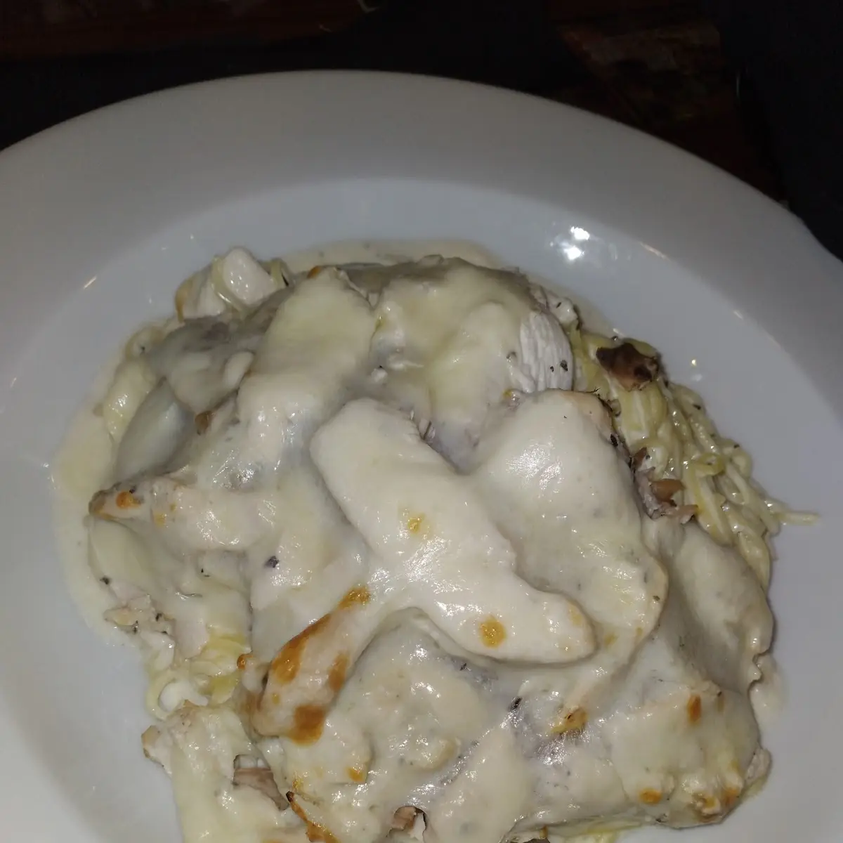 Chicken Pasta DePalma with Mushrooms