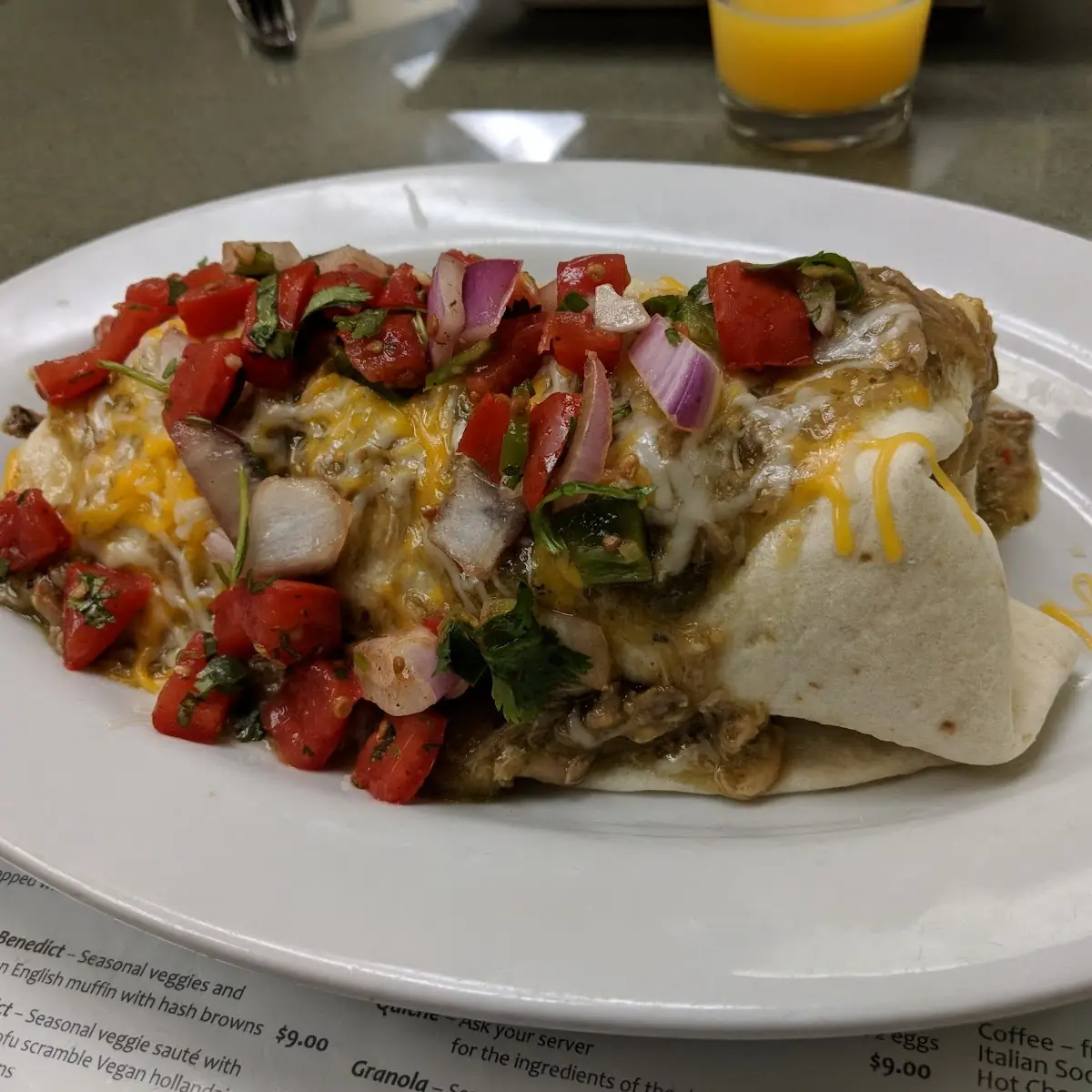 Pork Chile Verde Burrito