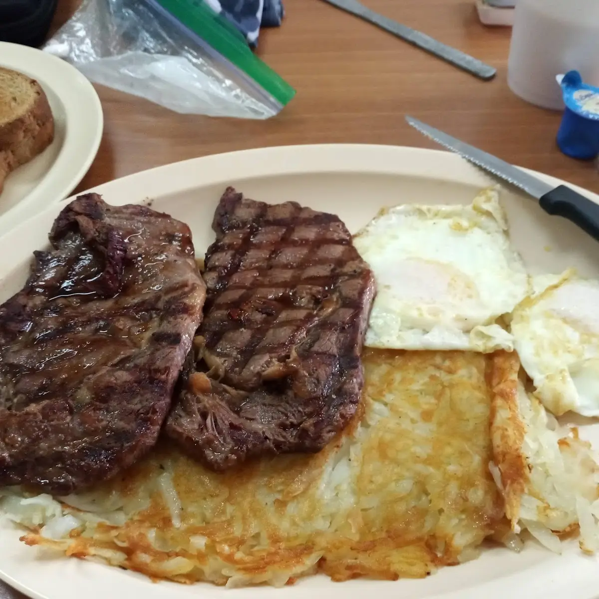 Rib Eye Steak and Eggs
