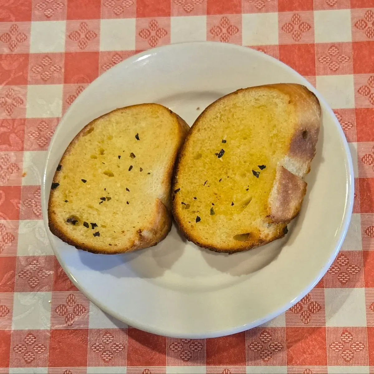 Two Slices of Garlic Bread
