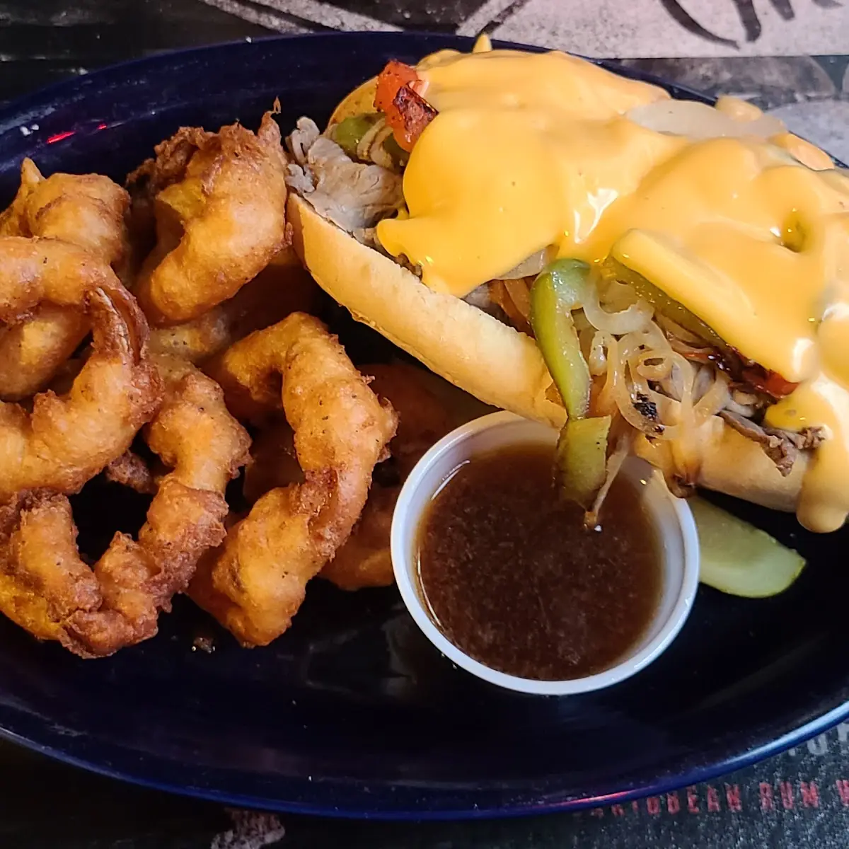 Philly Cheesesteak Roast Beef Sandwich