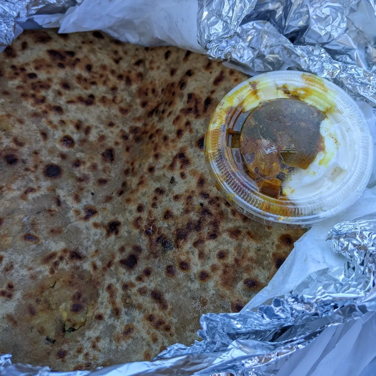 Aloo Paratha with Achar
