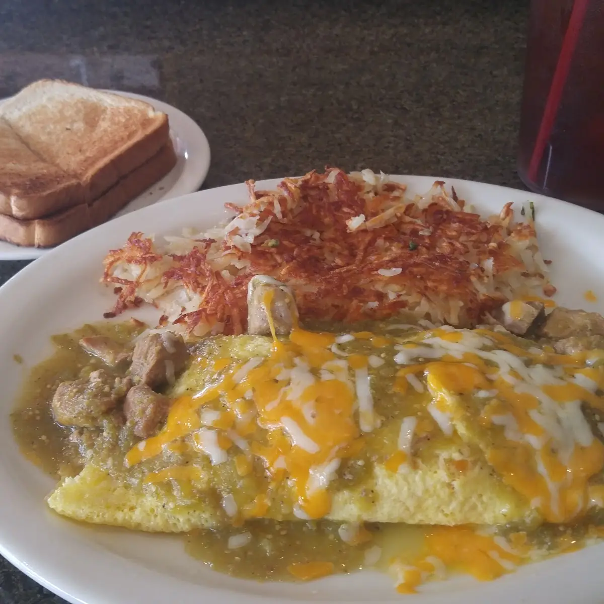 Chile Verde Omelette