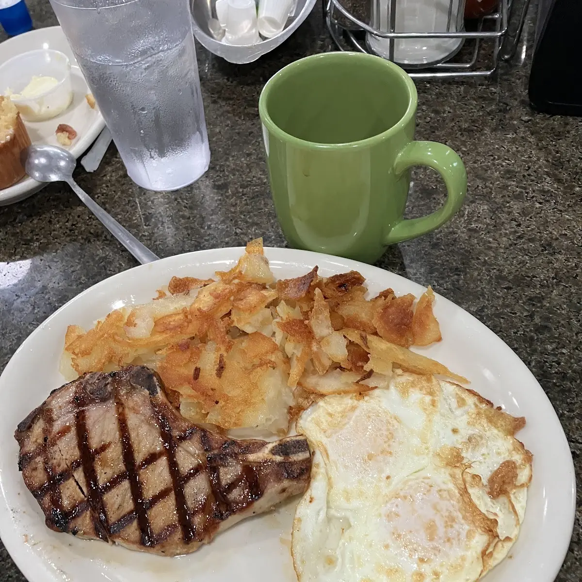Pork Chop and Eggs