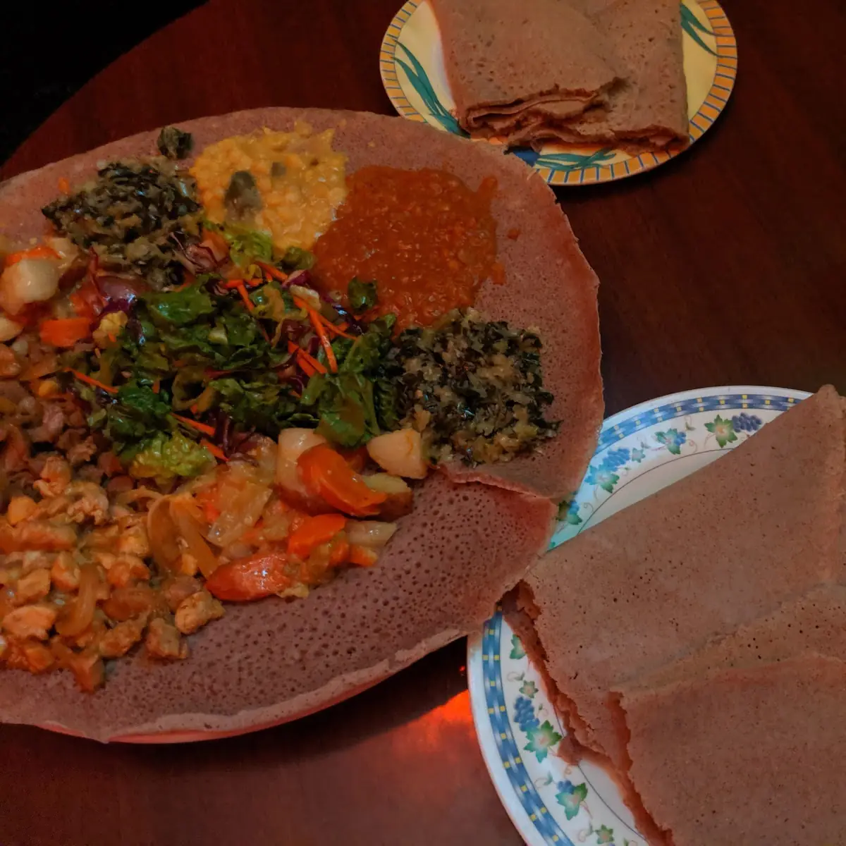Veggie Meat Injera Combo