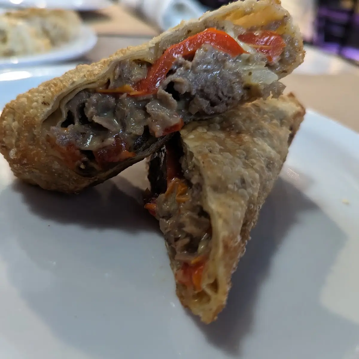 Philly Cheese Steak Egg Roll