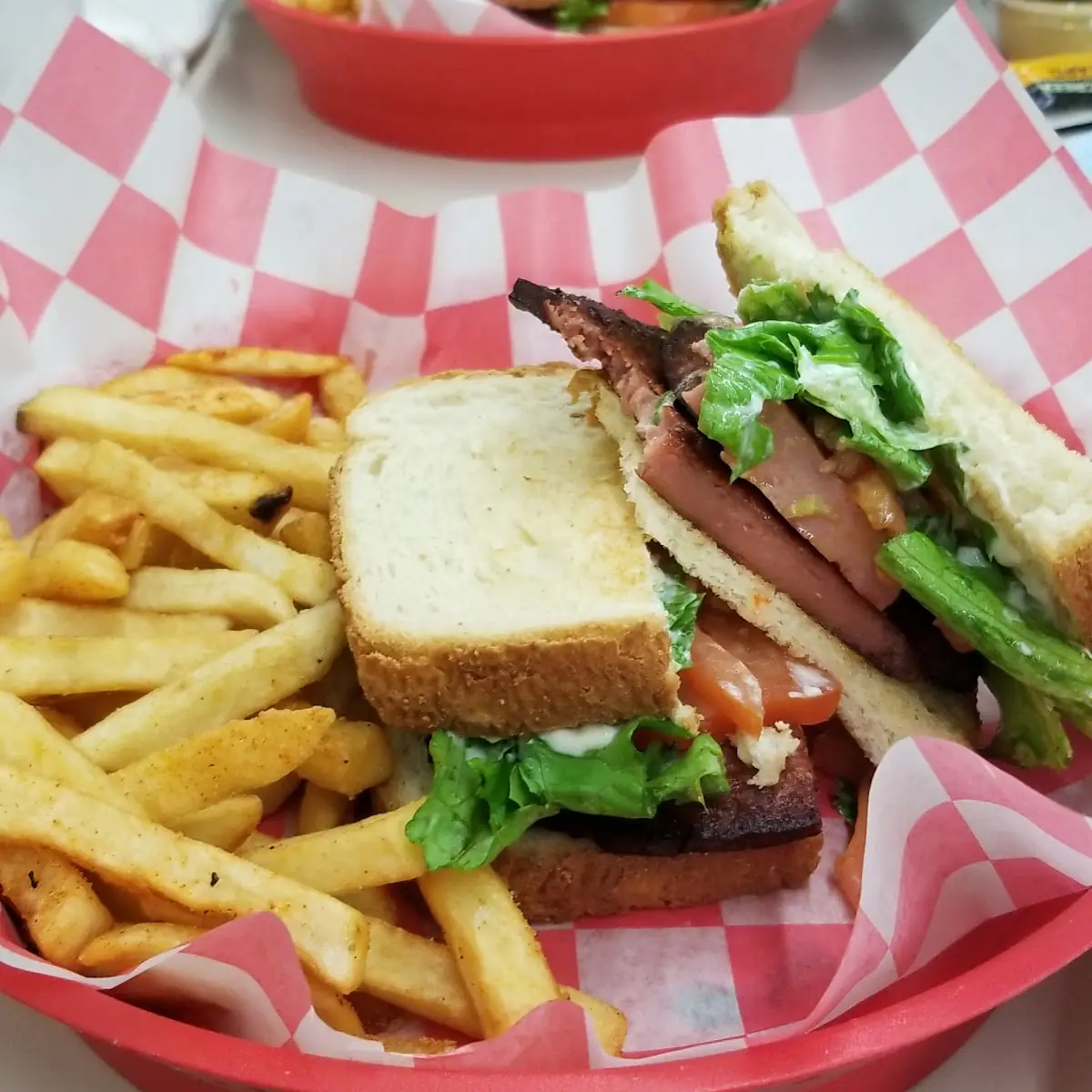 Fried Bologna Sandwich Combo