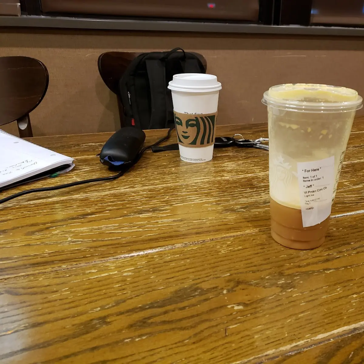 Strong Sweet Iced Pumpkin Coffee