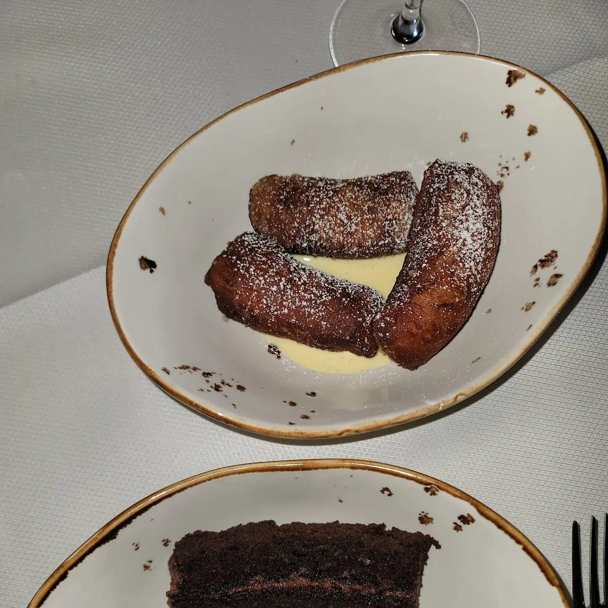 Beignets and Chocolate Cake