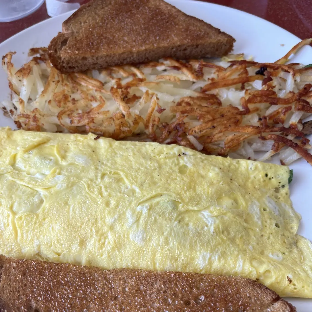 Cheese Omelette with Home Fries