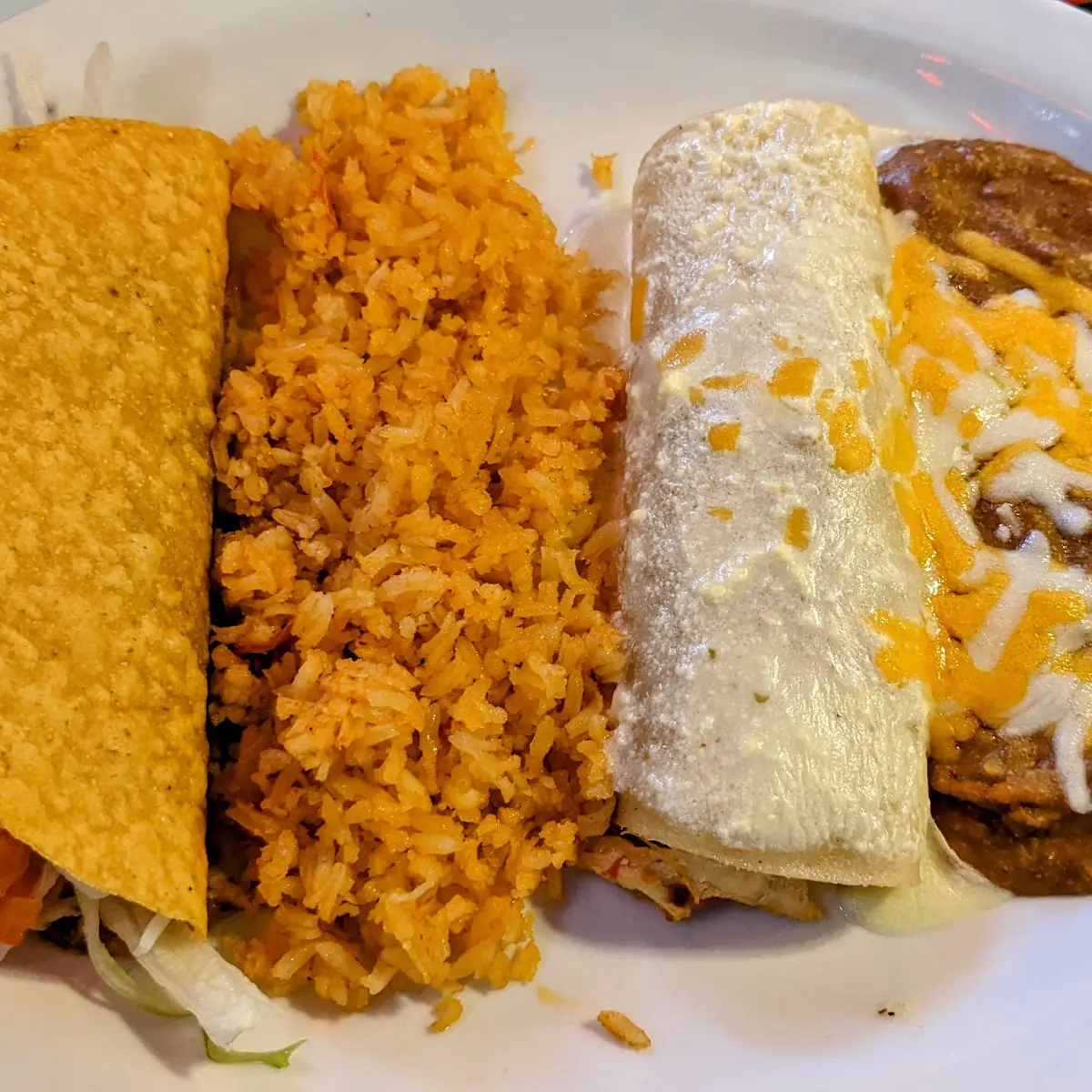 Dinner Special SC Enchilada & Taco
