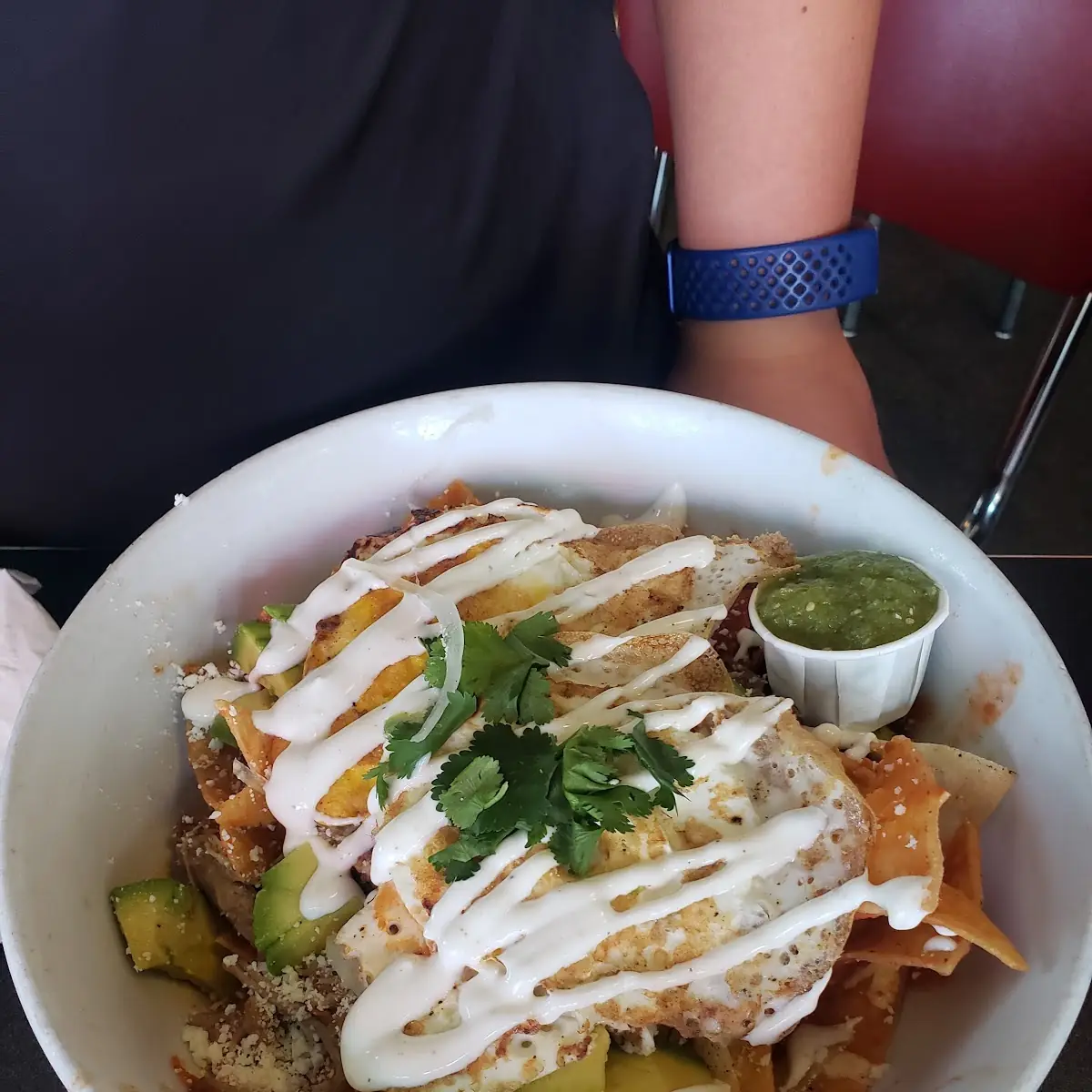 Chilaquiles with Pulled Pork