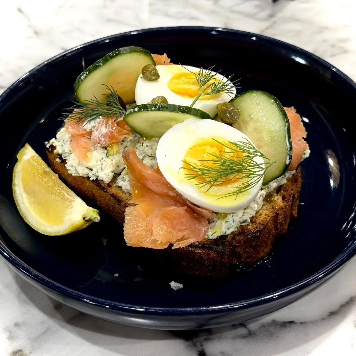Smoked Salmon Toast with Capers
