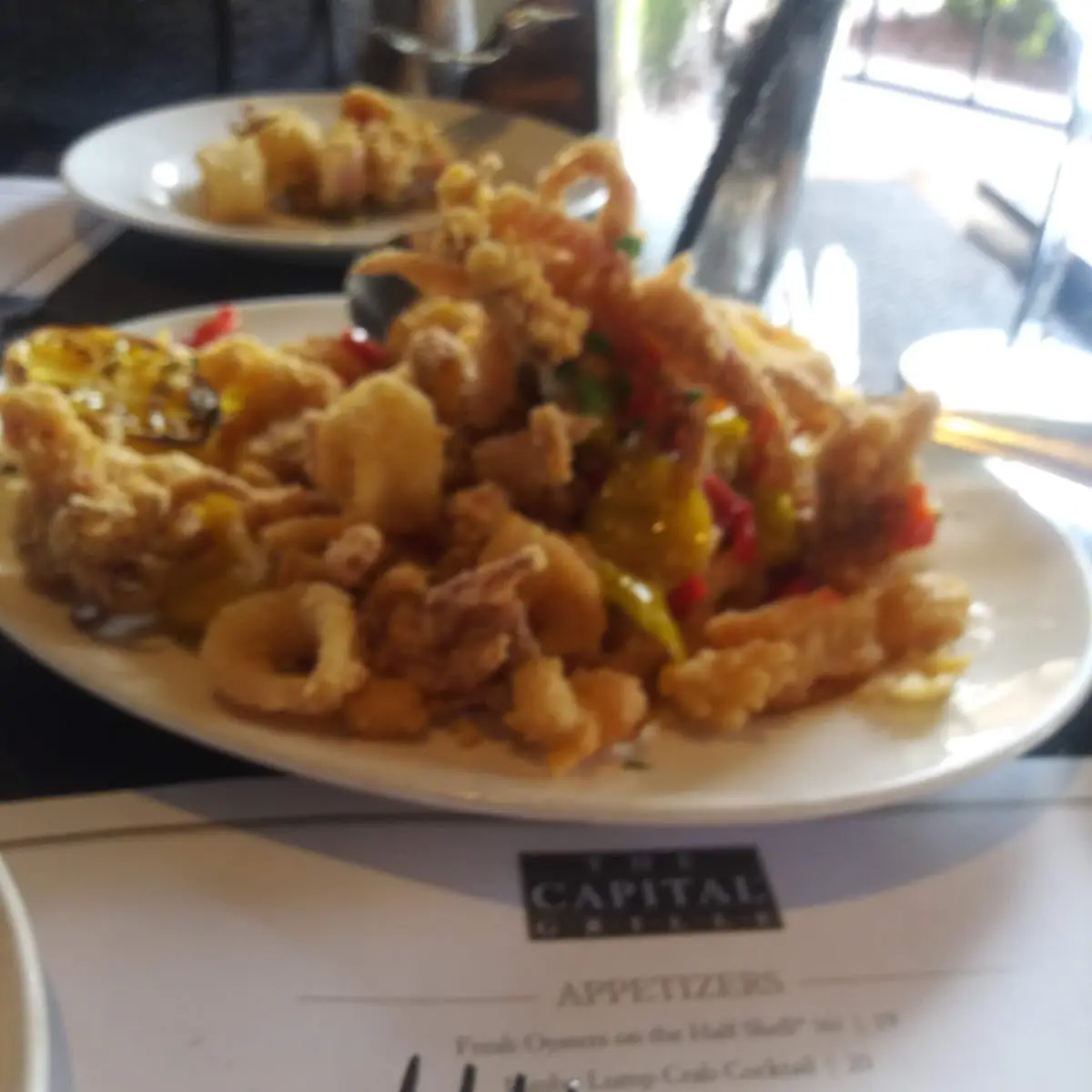 Pan-Fried Calamari with Hot Cherry Peppers