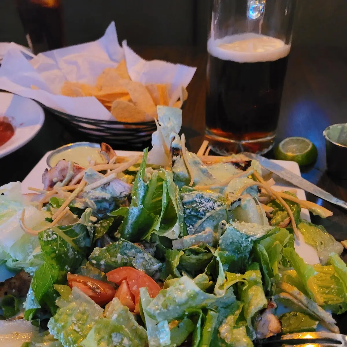 Ceaser Salad with Cilantro Dressing