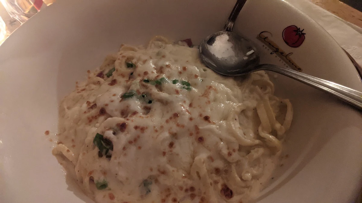 Linguine Carbonara Gratiné, Angéline