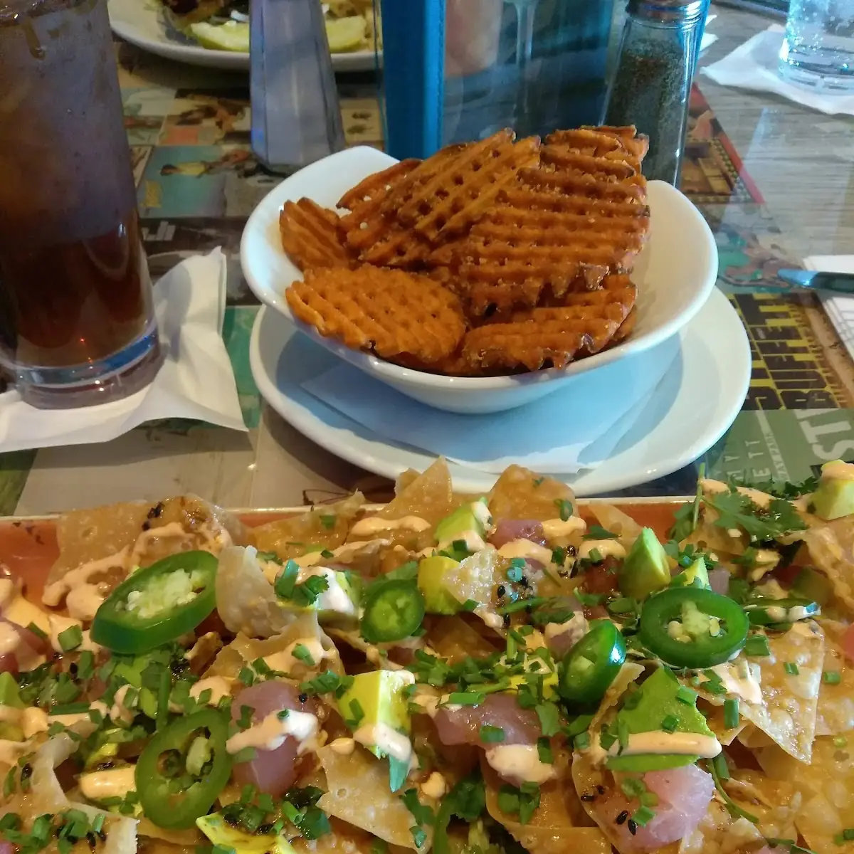 Ahi Tuna Poke Nachos