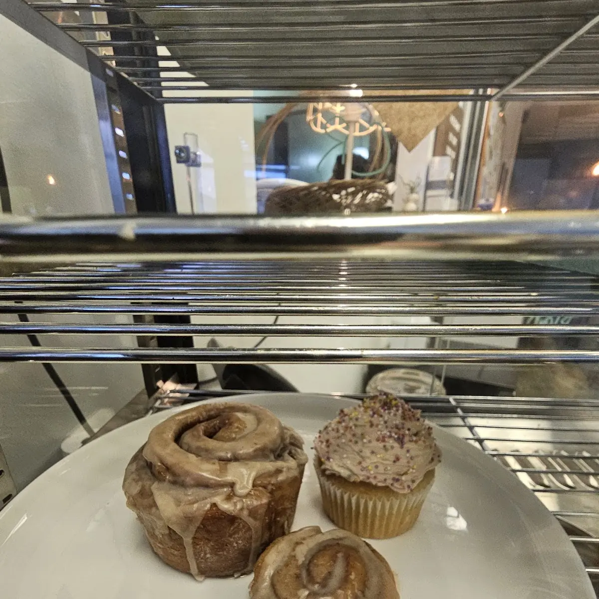 Cinnamon Roll and Cupcake