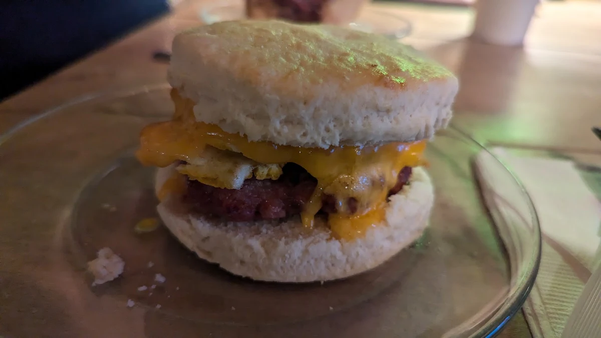 Sausage Egg and Cheese Biscuit
