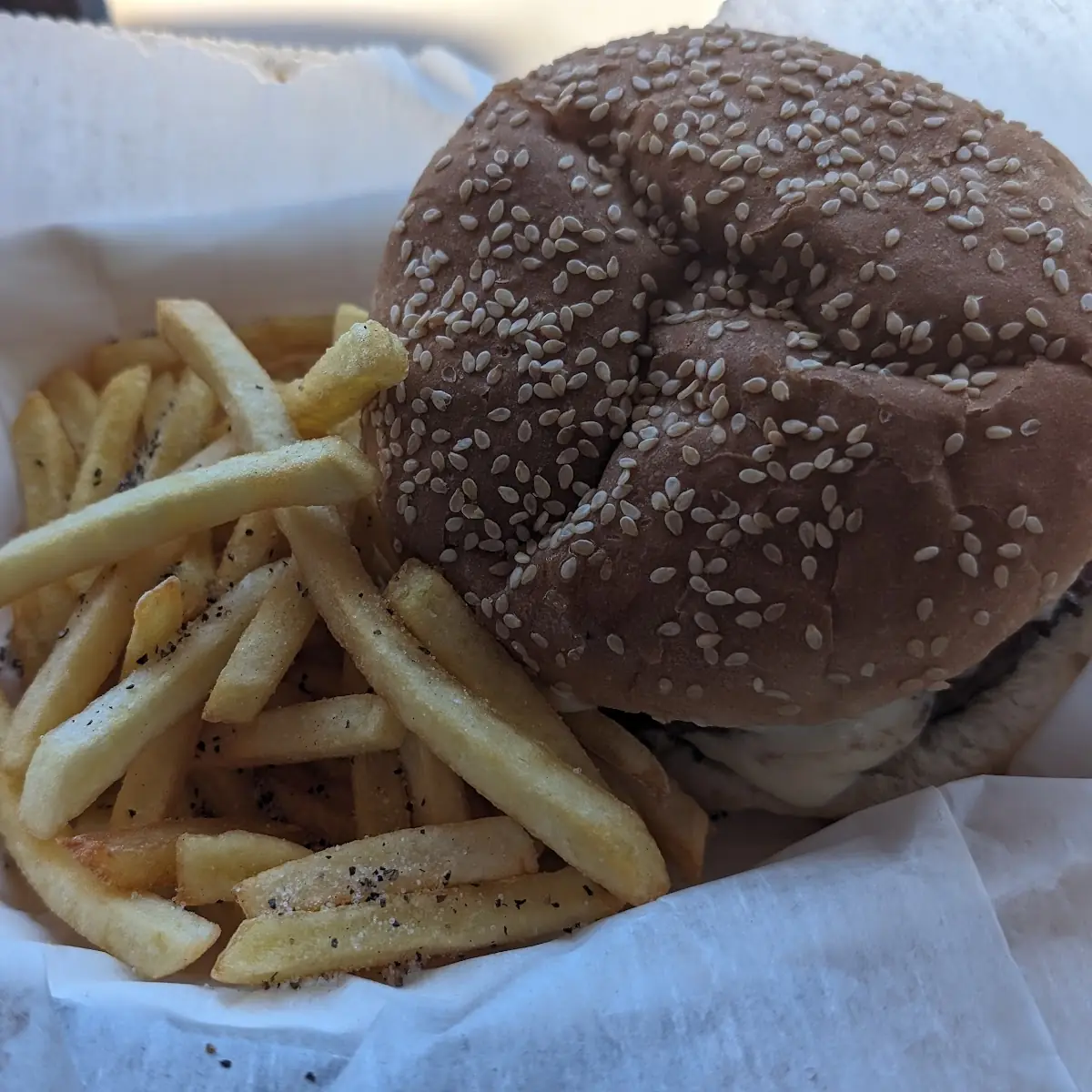 Double Mushrooms Bacon and Cheese Burger