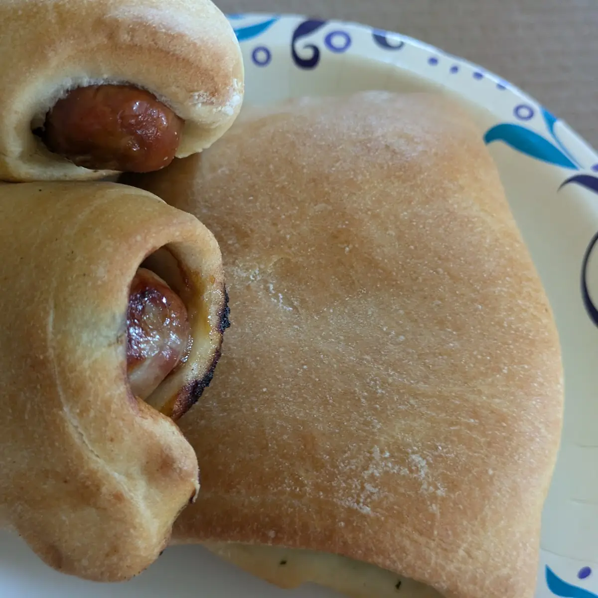 Spinach Pie N Sausage Rolls
