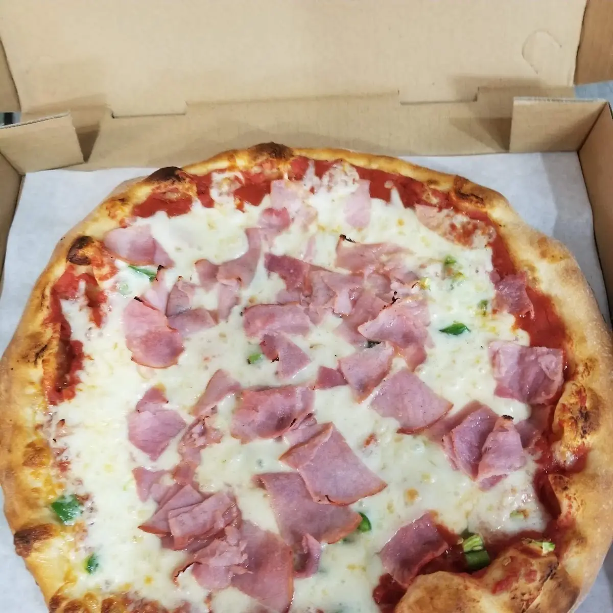 Ham and Cheese Pizza