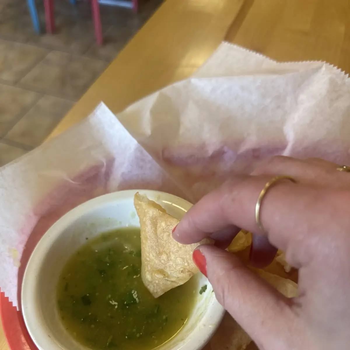 Chips and Salsa Verde