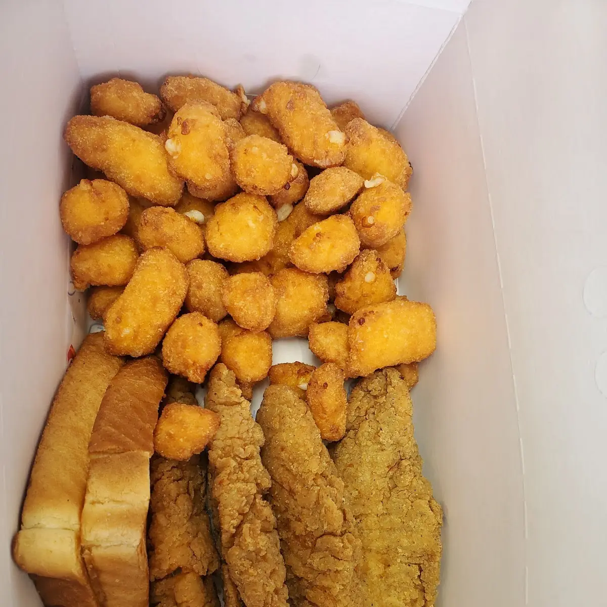 Cheese Curds and Chicken Strip Basket