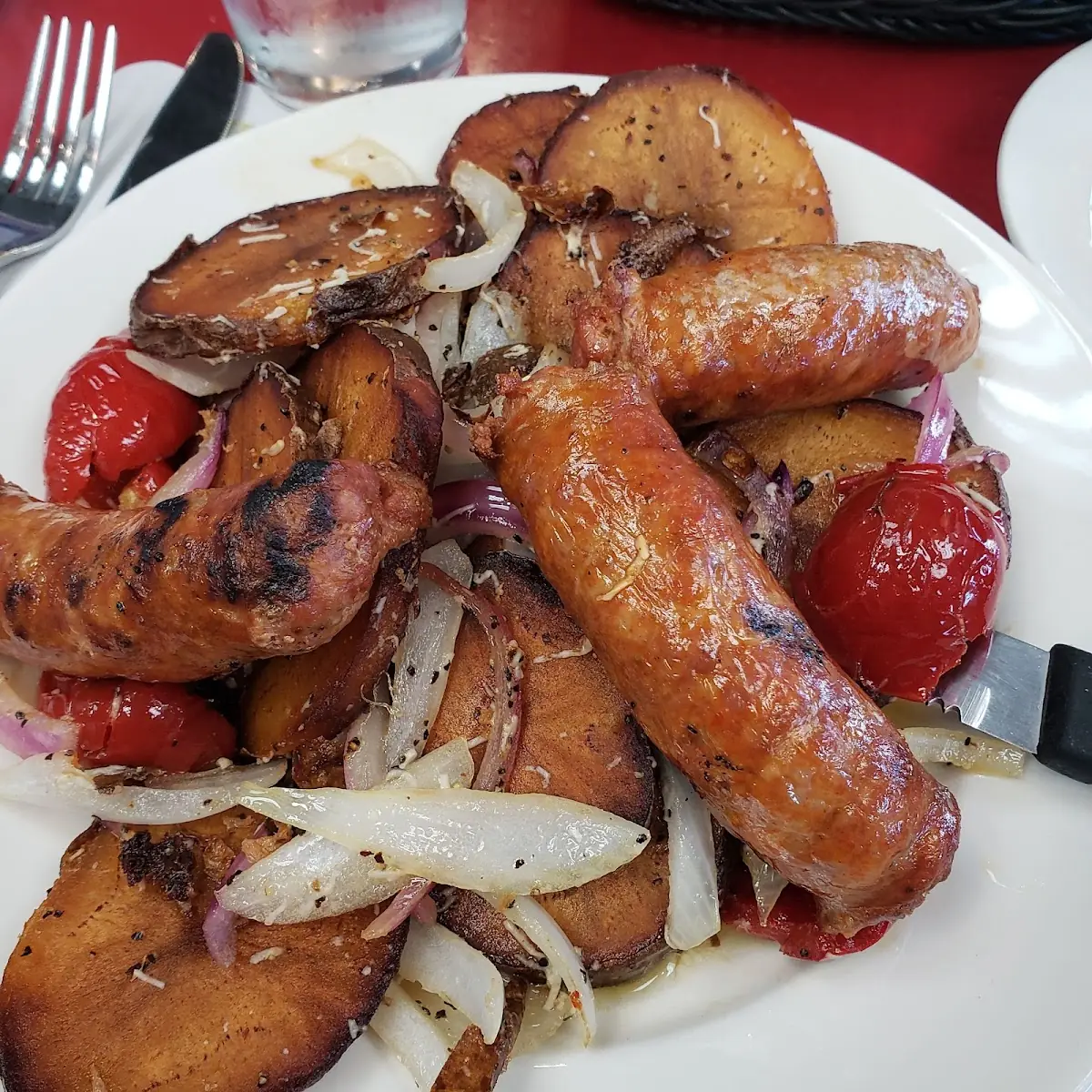 Sausage Peppers Onions and Potatoes