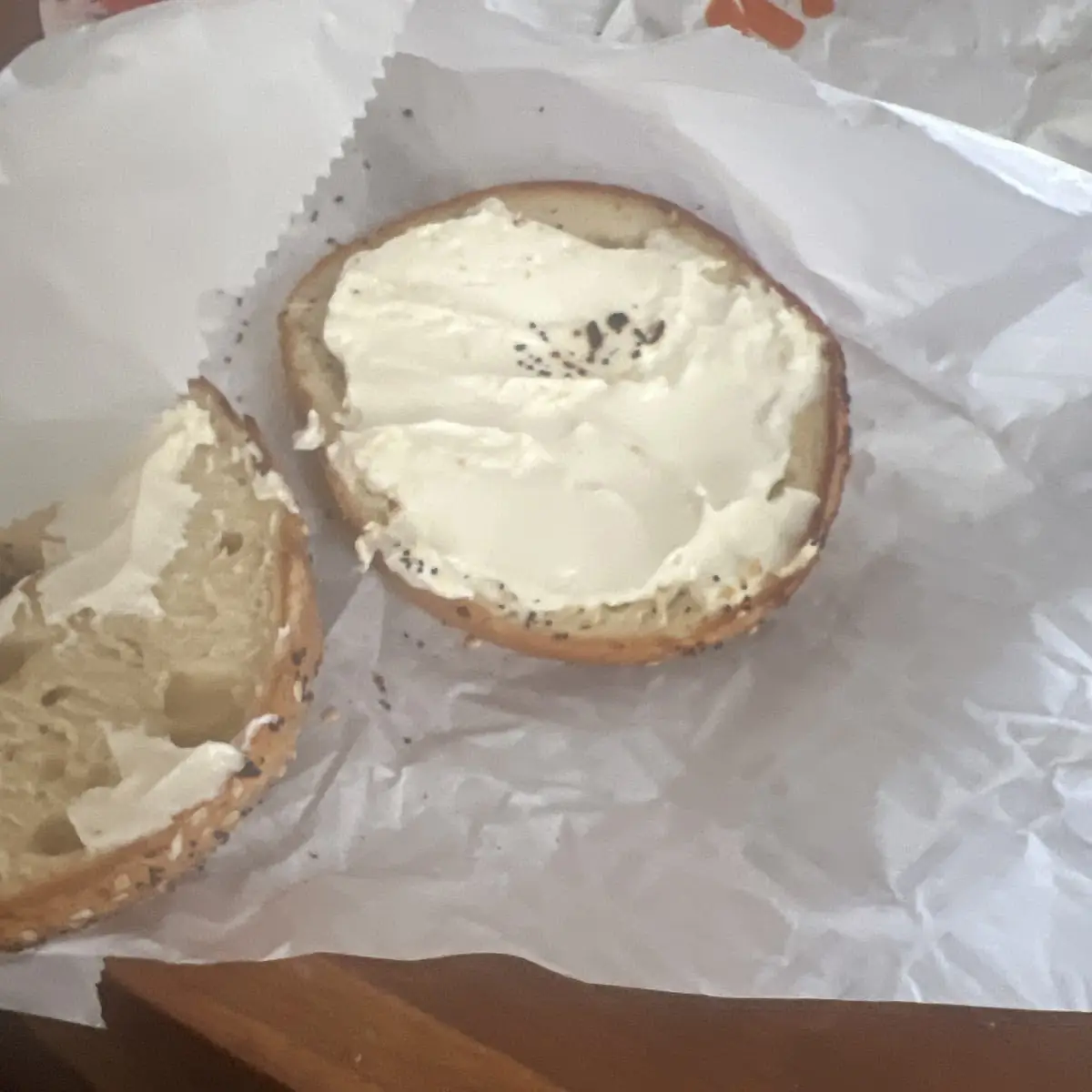 Bagels with Cream Cheese Spread