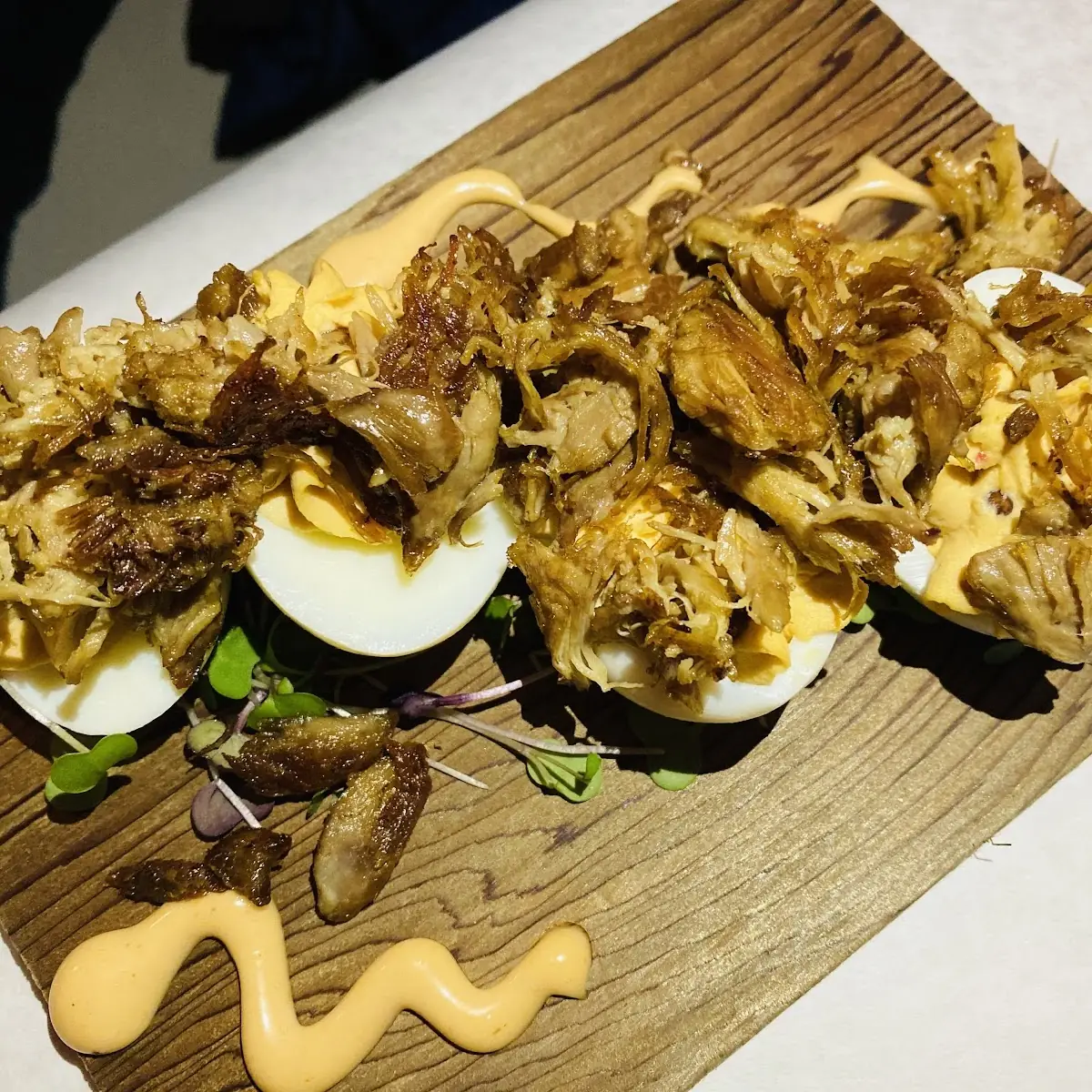 Duck Confit Deviled Eggs