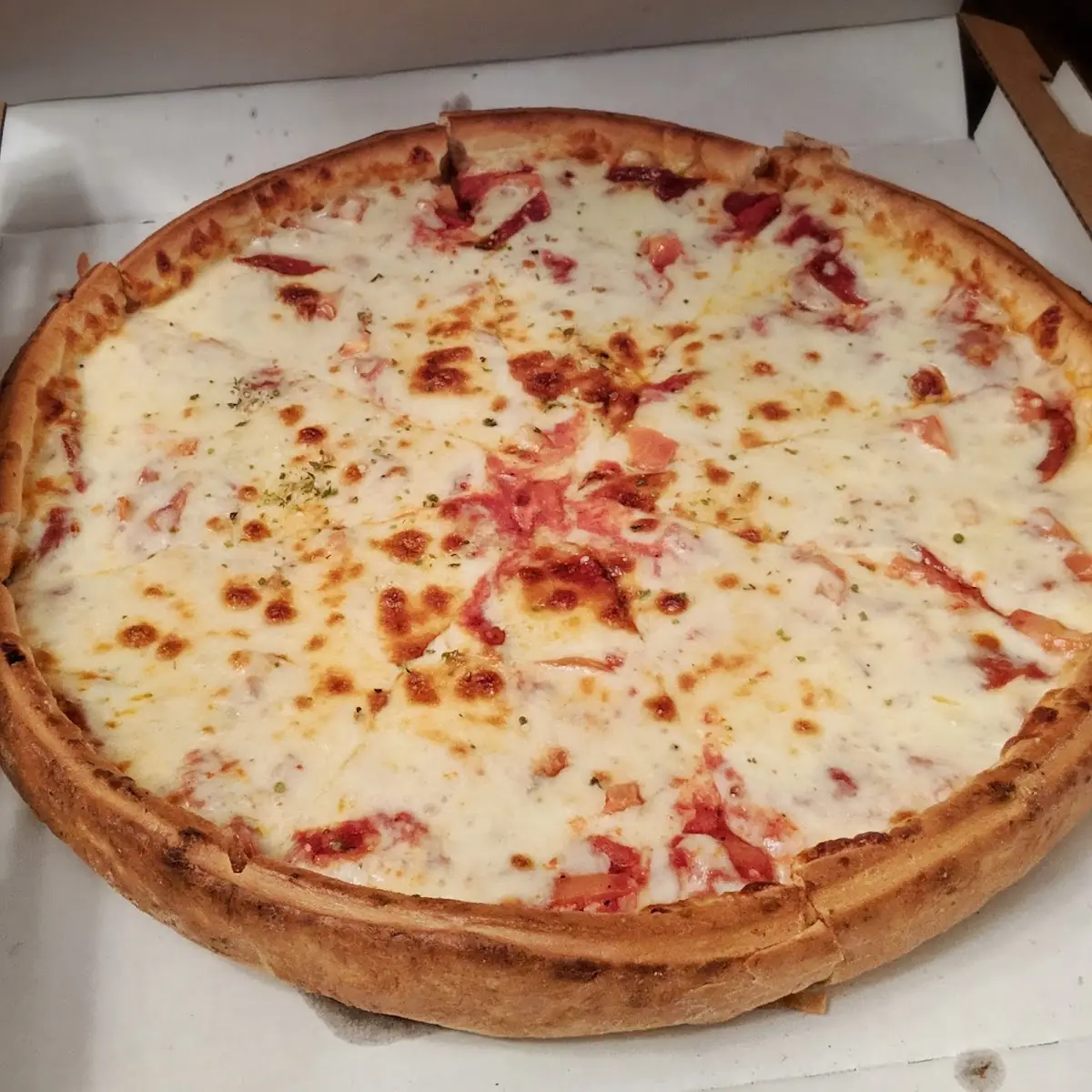 Deep Dish Pepperoni Pizza