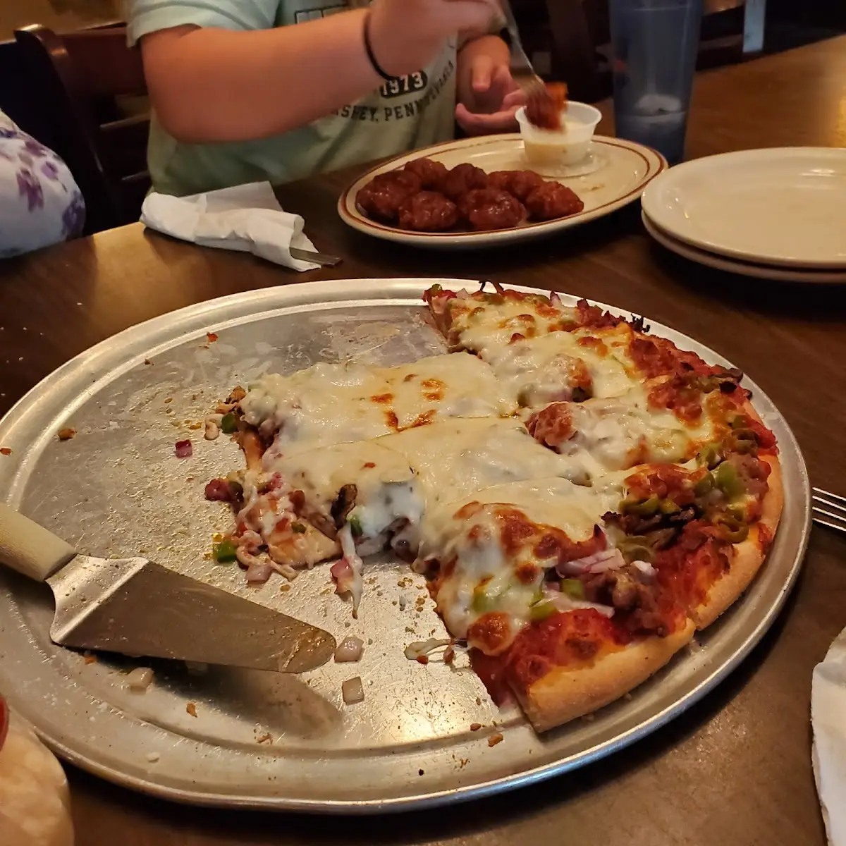 Everything Pizza with Extra Cheese Pizza