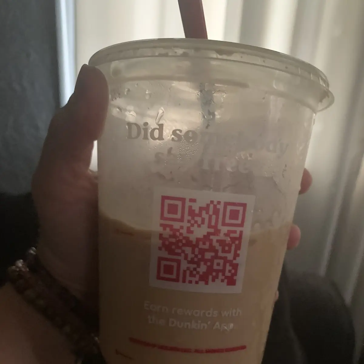 Larger Iced Mocha with 3 Creamer
