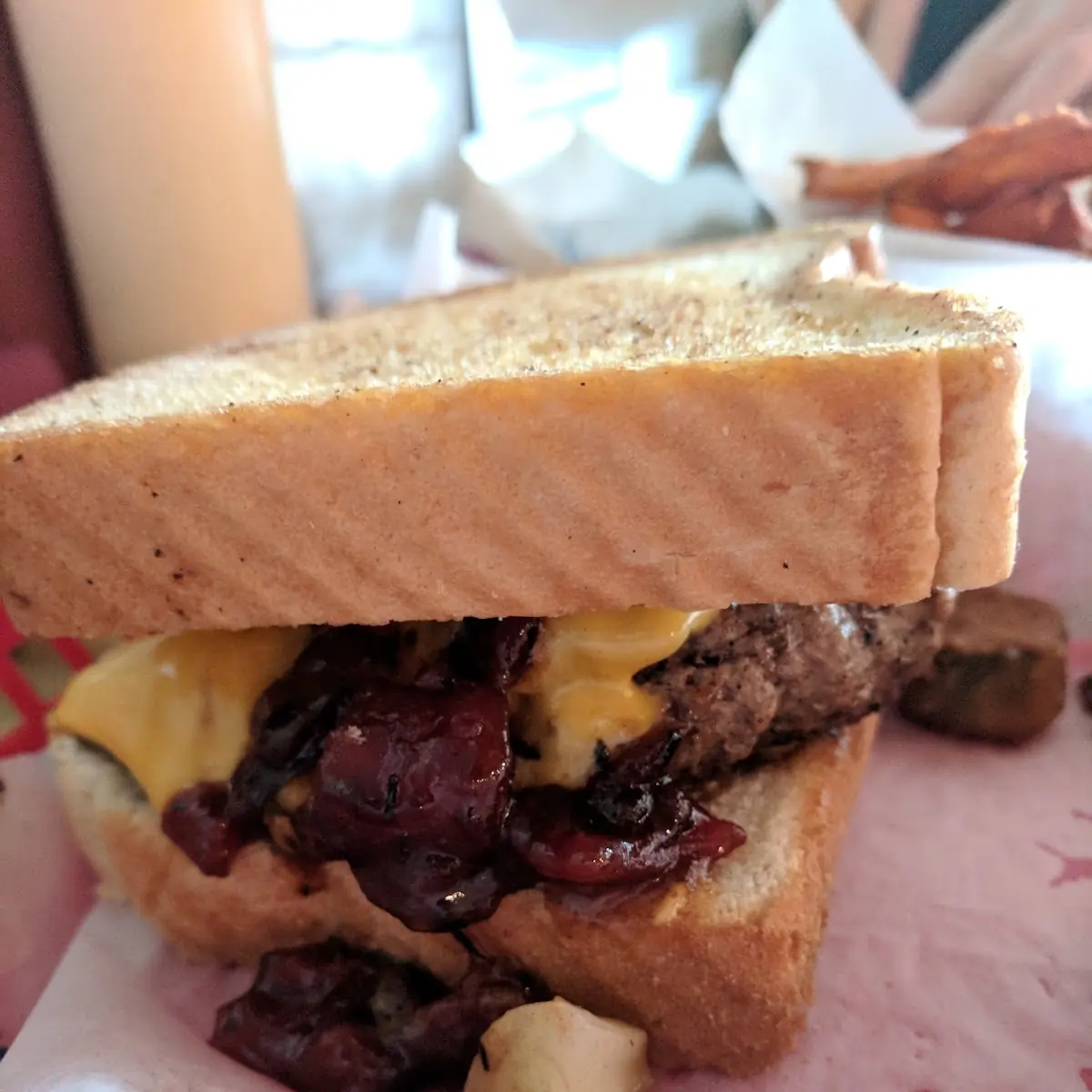 Bacon Jam Patty Melt