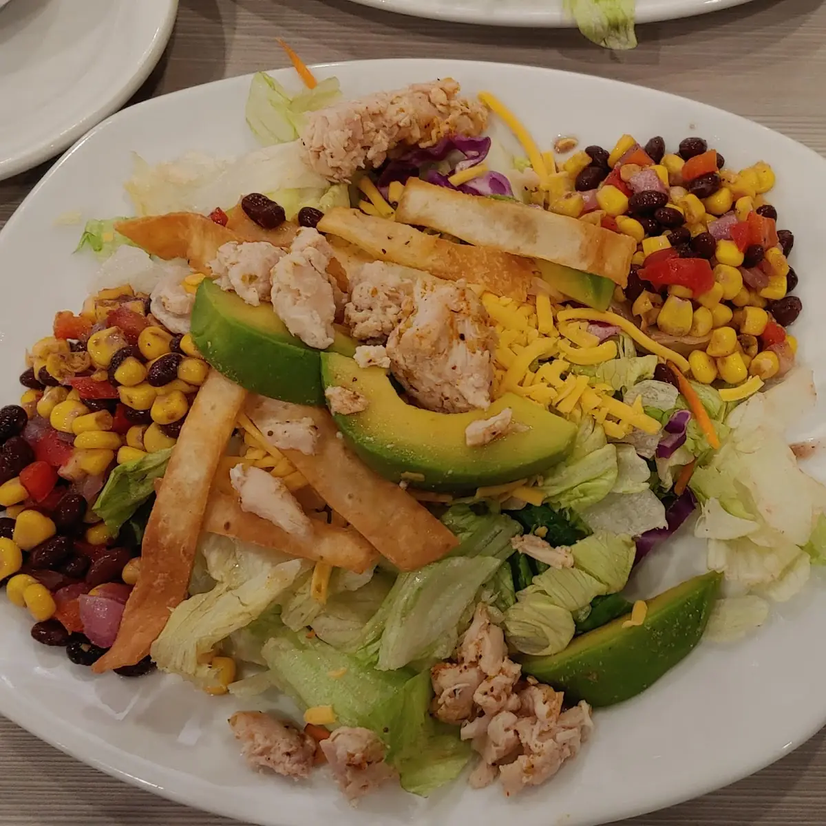 Southwest Salad with Blue Cheese Dressing